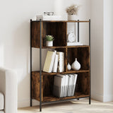 Bookcase Smoked Oak 72x28x109 cm Engineered Wood 838885