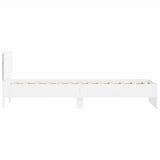Bed Frame without Mattress with LED Lights White 75x190 cm Small Single 838841