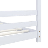 Kids Bed Frame White Solid Pine Wood 70x140 cm 289610