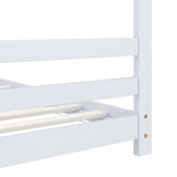 Kids Bed Frame White Solid Pine Wood 80x160 cm 289611