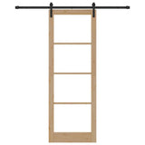 Sliding Door ORKDAL Natural and Black 83 x 232 cm 3331861