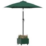 Parasol Base with Planter Green 45 x 45 x 45 cm Steel 42010367