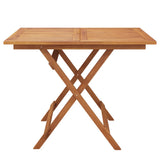 Folding Garden Table 90x90x75 cm Solid Wood Acacia 319671