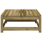 Garden Footstool Brown Treated solid pine wood Medium Modular 837941