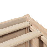 Bed Frame without Mattress 140x190 cm Solid Wood Pine 3323422