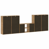 5 Piece TV Units with Storage "ODDA" Solid Wood Pine 3365368