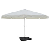 Aluminium Garden Parasol with Portable Base White 271716