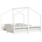 Kids Bed Frame White 2x cm Solid Wood Pine 3200590