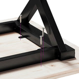 Dining Table Legs X-Frame 40x40x73 cm Steel 357903