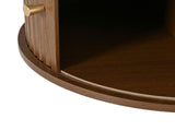 100 x 50 x 36 cm, living room coffee, walnut wood finish. Coffee with two drawers, sofa N605P439636N