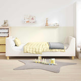 Children's Bed Frame with Headboard Cream 80 x 200 cm 42010864