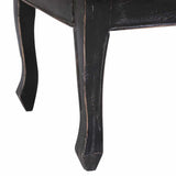 Coffee Table Black 120x60x45 cm Solid Mahogany Wood 283904