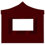Professional Folding Party Tent with Walls Aluminium 2x2 m Bordeaux 48933