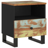 Bedside Cabinet Solid Wood Reclaimed&Engineered Wood 350652
