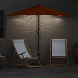 Garden Parasol Terracotta 294 x 150 x 223 cm 42003264