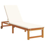 Sun Lounger 2 pcs Brown 53 x 202 x 89cm Solid Acacia wood 3333830