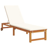 Sun Lounger 2 pcs Brown 53 x 202 x 89cm Solid Acacia wood 3333830