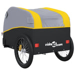 ZNTS Bike Trailer Black and Yellow 30 kg Iron 94120