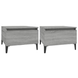 ZNTS Side Tables 2 pcs Grey Sonoma 50x46x35 cm Engineered Wood 819529