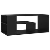 ZNTS Coffee Table Black 100x50x40 cm Engineered Wood 806922