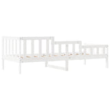 ZNTS Day Bed without Mattress White 80x200 cm Solid Wood Pine 840368