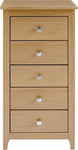 ZNTS Oslo 5 Drawer Narrow Chest 100-102-171