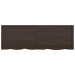 ZNTS Wall Shelf Dark Brown 180x60x cm Treated Solid Wood Oak 363842