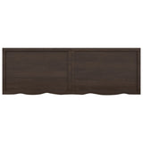 ZNTS Wall Shelf Dark Brown 180x60x cm Treated Solid Wood Oak 363842