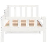 ZNTS Day Bed without Mattress White 80x200 cm Solid Wood Pine 840368