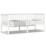 ZNTS Day Bed without Mattress White 80x200 cm Solid Wood Pine 840398