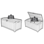 ZNTS Keter Garden Storage Box Glenwood 390 L 404251
