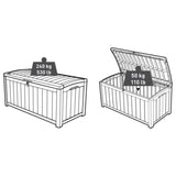 ZNTS Keter Garden Storage Box Glenwood 390 L 404251