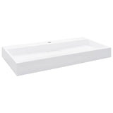 ZNTS Wash Basin 100x46x11 cm Mineral Cast/Marble Cast White 144066