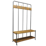 ZNTS RE-Engineered Hall Bench / Coat rack Mango Wood ENG049