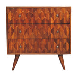 Pineapple Chestnut Carved Chest IN3295