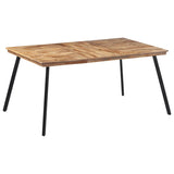 ZNTS Dining Table 169x98.5x76 cm Solid Wood Teak 358532