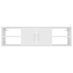 ZNTS Wall Shelf White 102x30x29 cm Engineered Wood 806256