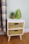 Compact 2 Drawer Unit with Removable Legs N0286