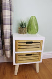 Compact 2 Drawer Unit with Removable Legs N0286