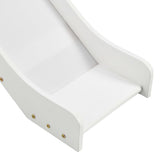 ZNTS Children's Loft Bed Frame with Slide Ladder Pinewood 208x230 cm 282710