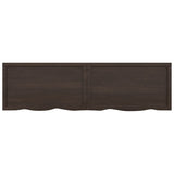 ZNTS Wall Shelf Dark Brown 180x50x cm Treated Solid Wood Oak 363840