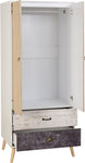 ZNTS Nordic 2 Door 2 Drawer Wardrobe 100-101-081