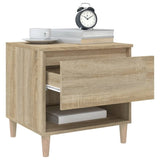 ZNTS Bedside Tables 2 pcs Sonoma Oak 50x46x50 Engineered Wood 819539