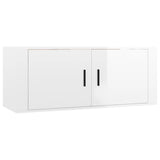 ZNTS 5 Piece TV Cabinet Set High Gloss White Engineered Wood 3188616