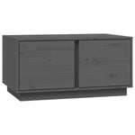 ZNTS Coffee Table Grey 80x50x40 cm Solid Wood Pine 814421