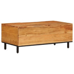 ZNTS Coffee Table 100x54x40 cm Solid Wood Acacia 356867