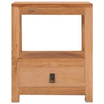 ZNTS bedside Cabinet 40x30x50 cm Solid Teak Wood 287228