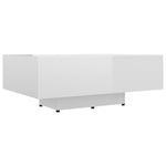 ZNTS Coffee Table High Gloss White 85x55x31 cm Engineered Wood 803386