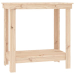 ZNTS Work Bench 80x50x80 cm Solid Wood Pine 822496