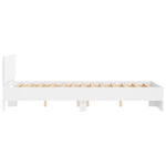 ZNTS Bed Frame without Mattress White 120x200 cm 3207490